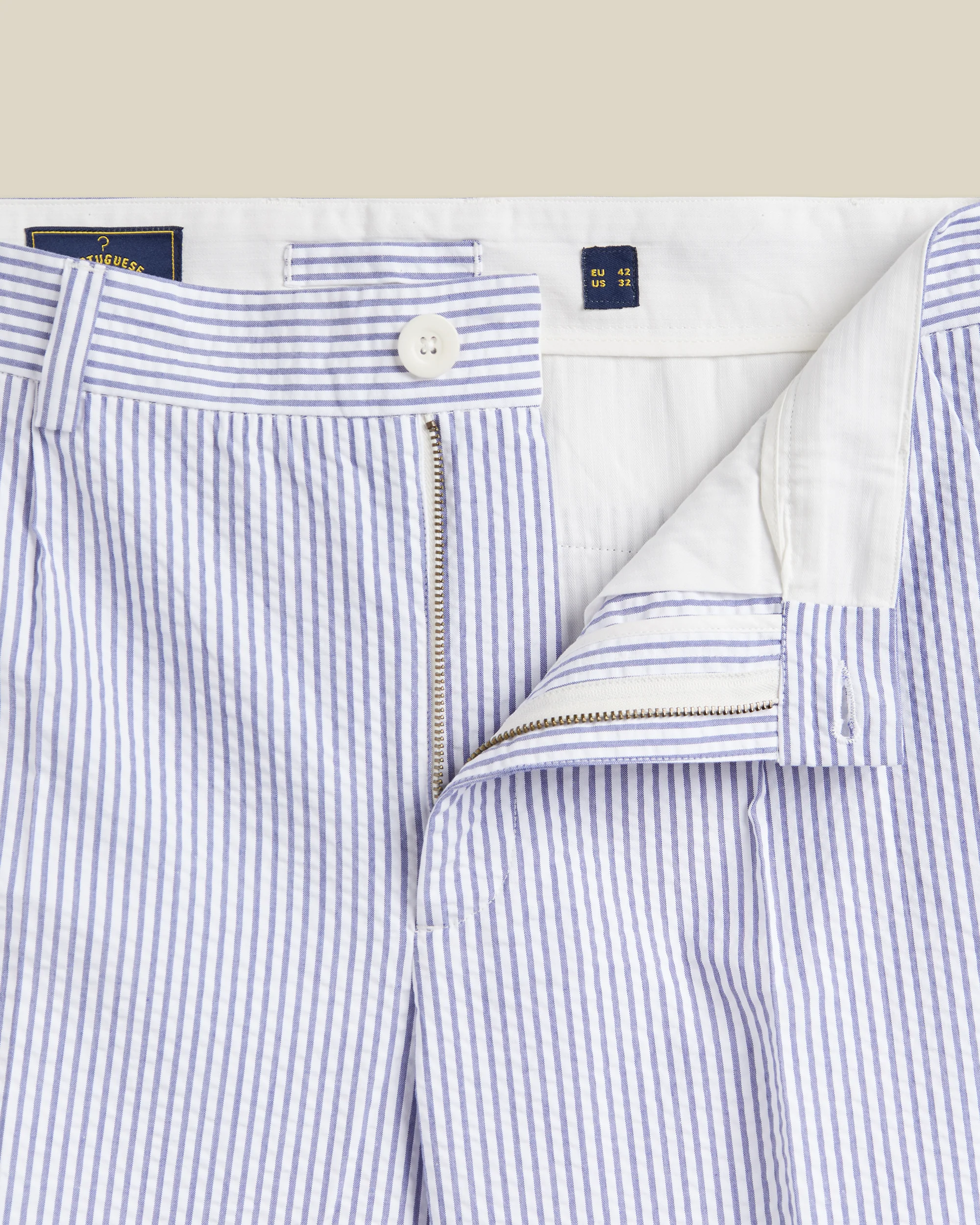 ATLANTICO STRIPE TROUSERS - BLUE - Image 3