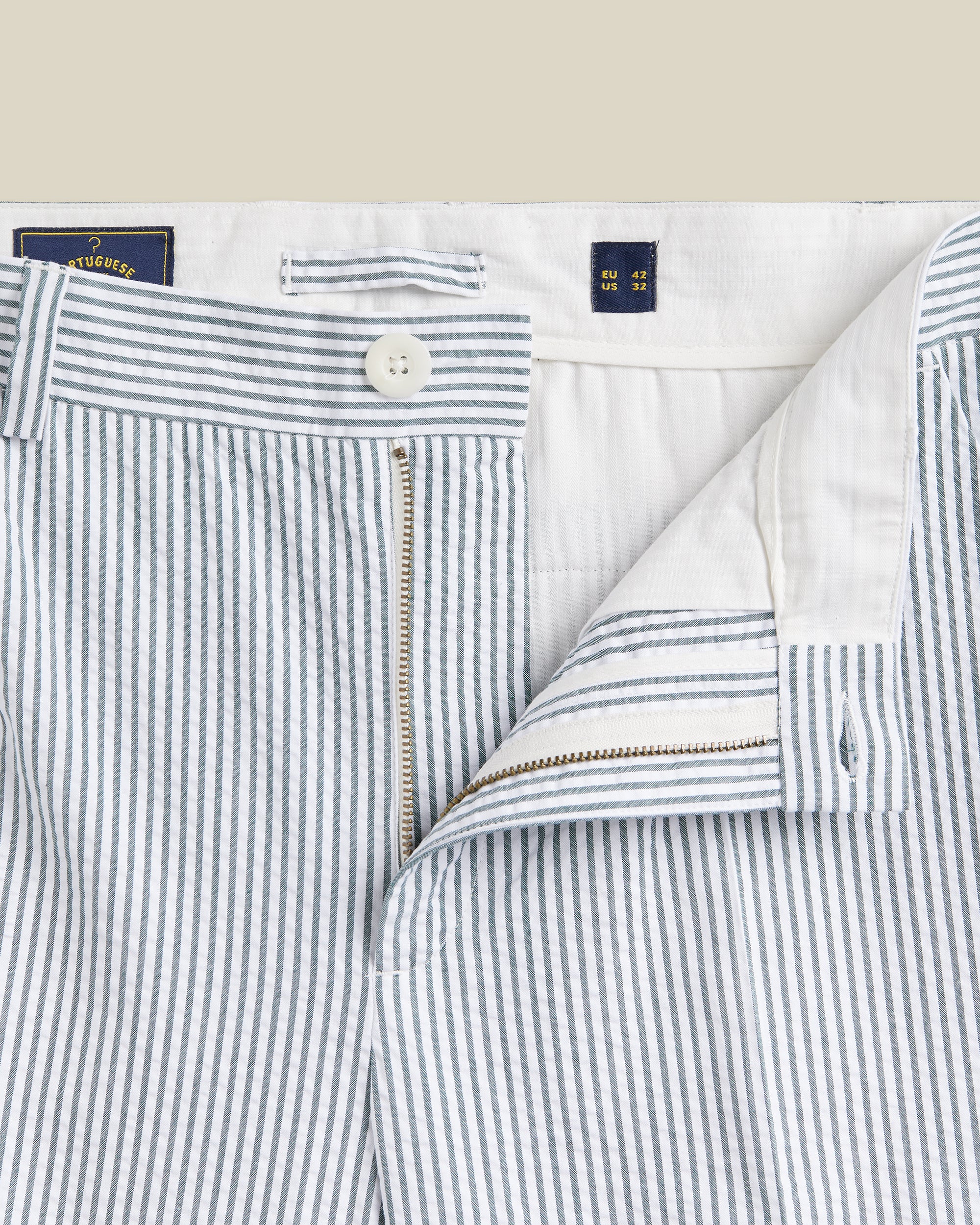 ATLANTICO STRIPE TROUSERS - GREEN - Image 3