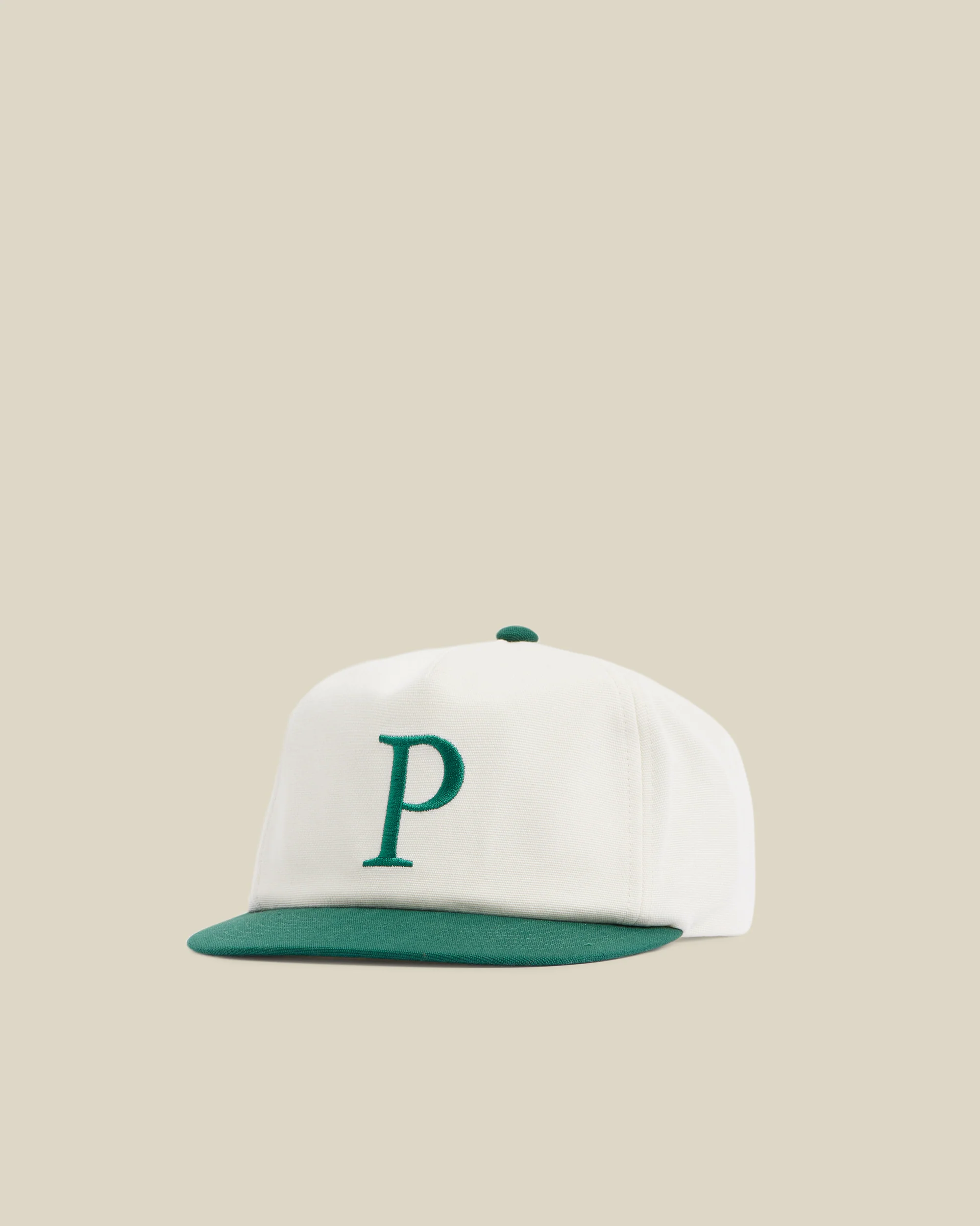 CAP CANVAS - GREEN ECRU