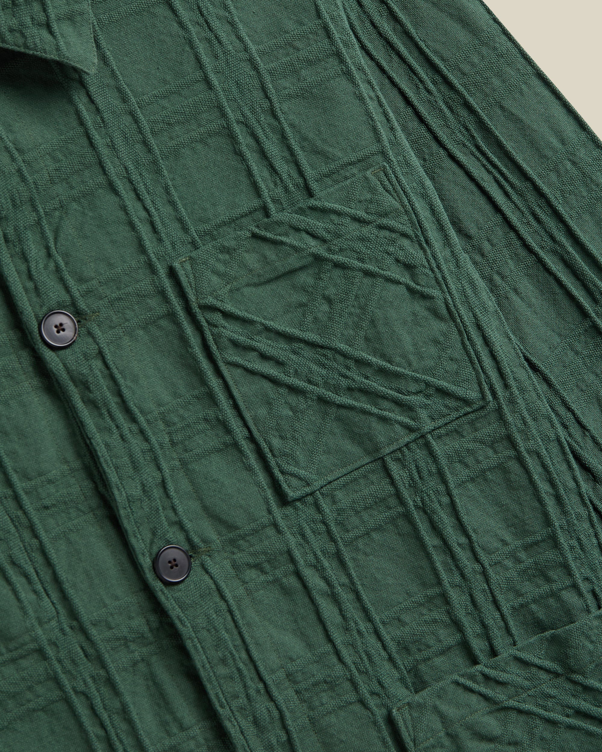 LEGACY JACKET IN EMBOSSED PLAID - GREEN - Image 3